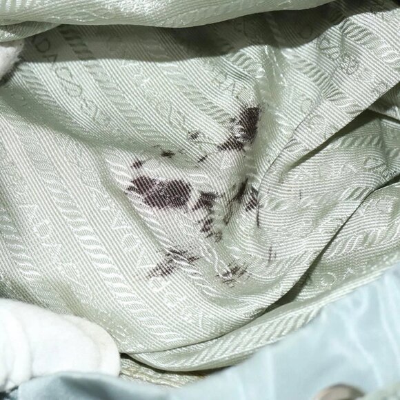 PRADA Backpack Nylon Light Blue Silver Auth - Picture 14 of 16